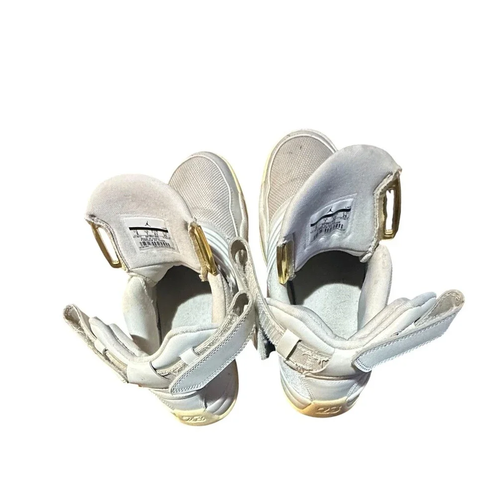 Air Jordan Generation 23 Light Bone Shoes Size 8 Men's Hook Loop Slip On White